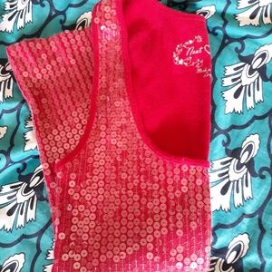 5/25$ Tank top red sequence